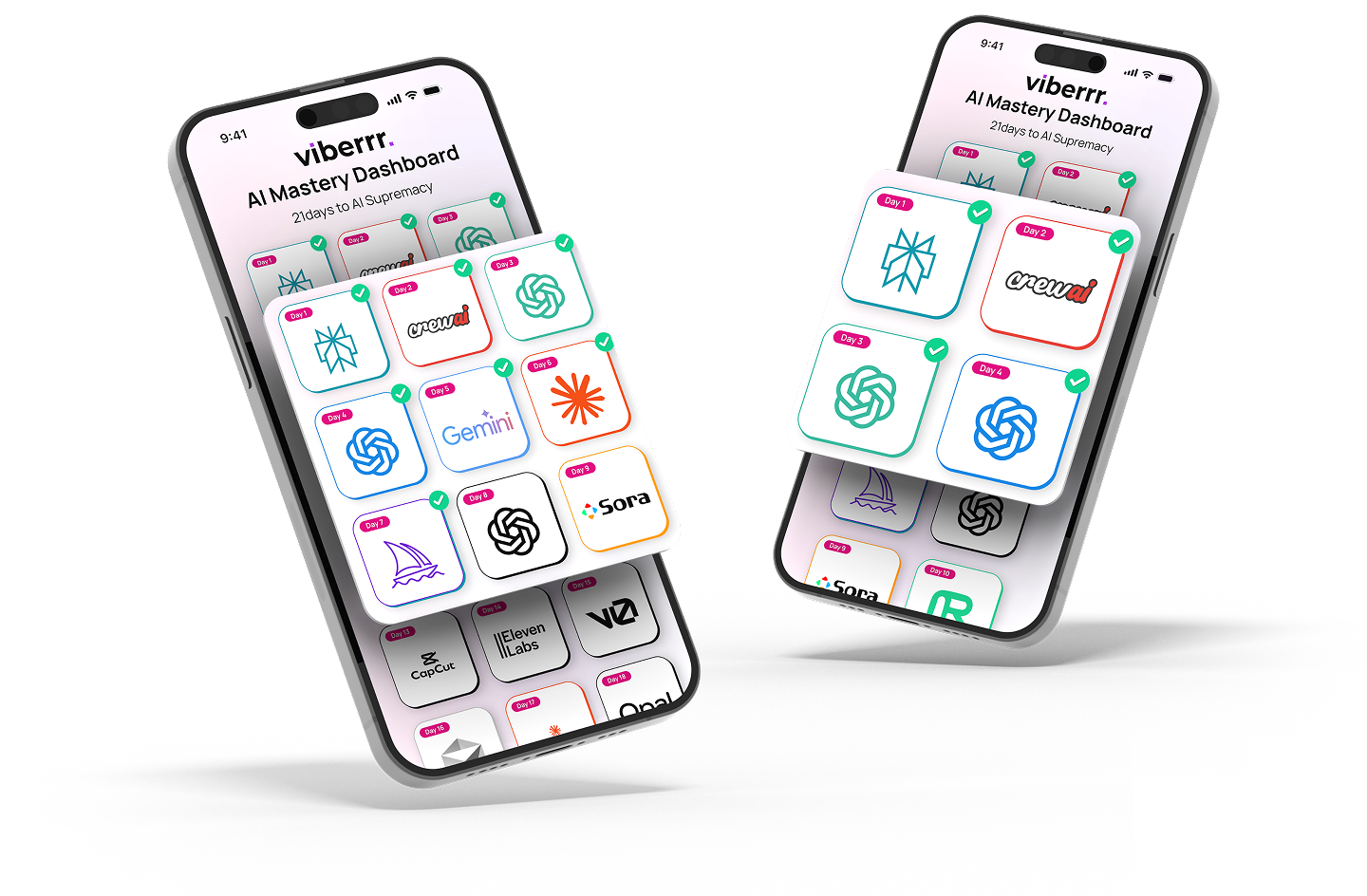 Viberrr AI Mastery Platform across devices